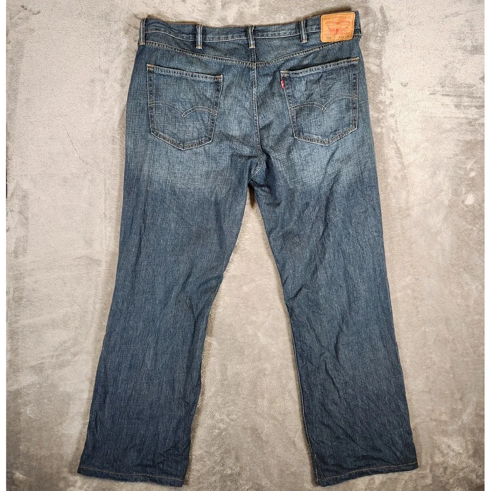Levi's 559 Jeans Men's 42X31 (Tag 40X32)‎ Blue Relaxed Straight Red Tab Pre-Own
